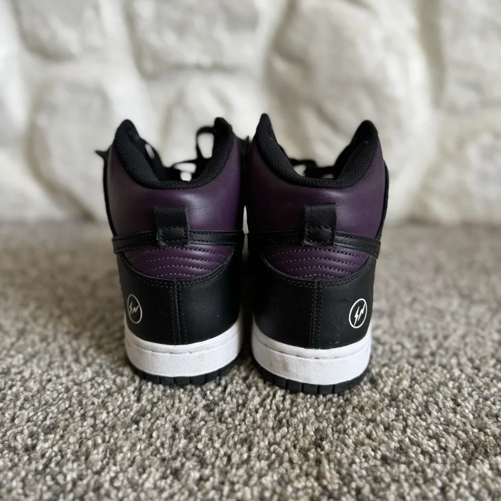 Nike Dunk High Fragment Design Beijing 2021 Wine Black DJ0382-600 Kids Size 7Y